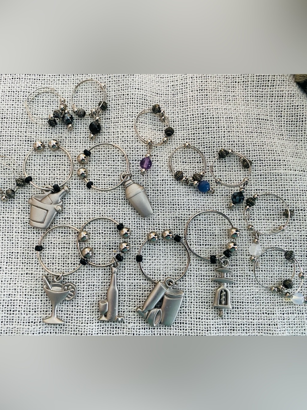 Free with any Purchase Wineglass charms